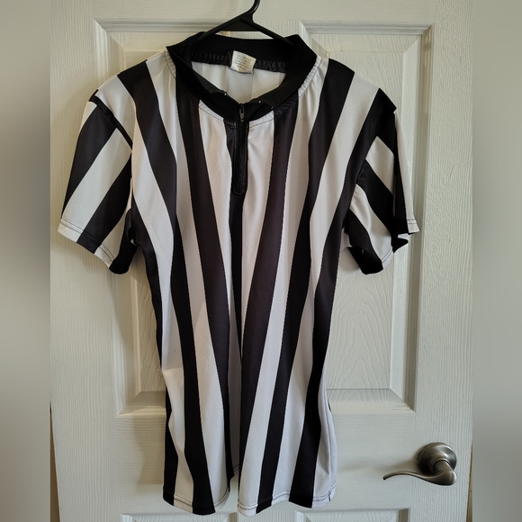 Mens Medium Crown Partial Zip Ref Jersey- Be SuperBowl ready! - Picture 2 of 6